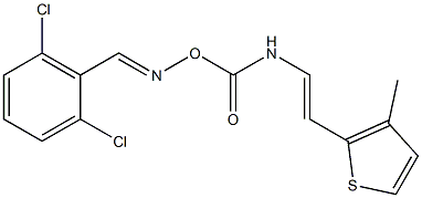 2-(2-{[({[(2,6-dichlorophenyl)methylene]amino}oxy)carbonyl]amino}vinyl)-3-methylthiophene Struktur