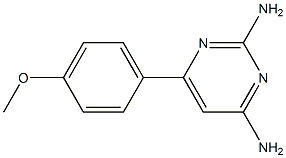 6-(4-methoxyphenyl)pyrimidine-2,4-diamine,,结构式