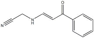 2-{[(E)-3-oxo-3-phenyl-1-propenyl]amino}acetonitrile Structure