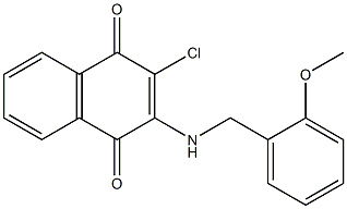2-chloro-3-[(2-methoxybenzyl)amino]naphthoquinone|