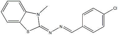 1-(4-chlorobenzylidene)-2-(3-methyl-2,3-dihydro-1,3-benzothiazol-2-yliden)h ydrazine