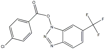 6-(trifluoromethyl)-1H-1,2,3-benzotriazol-1-yl 4-chlorobenzoate Structure