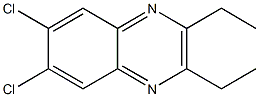 6,7-dichloro-2,3-diethylquinoxaline Structure