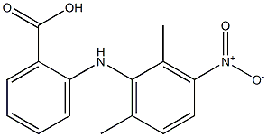 2-(2,6-dimethyl-3-nitroanilino)benzoic acid Struktur