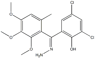 2,4-dichloro-6-[2-(3,4,5-trimethoxybenzylidene)carbohydrazonoyl]phenol