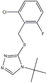 4-(tert-butyl)-3-[(2-chloro-6-fluorobenzyl)thio]-4H-1,2,4-triazole|