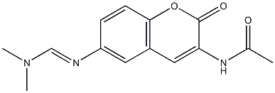 N1-(6-{[(dimethylamino)methylidene]amino}-2-oxo-2H-chromen-3-yl)acetamide Structure