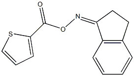 2-{[(2,3-dihydro-1H-inden-1-ylideneamino)oxy]carbonyl}thiophene 化学構造式