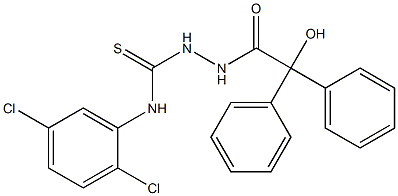 N1-(2,5-dichlorophenyl)-2-(2-hydroxy-2,2-diphenylacetyl)hydrazine-1-carbothioamide Structure