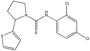 N1-(2,4-dichlorophenyl)-2-(2-thienyl)pyrrolidine-1-carbothioamide Structure