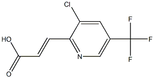 3-[3-chloro-5-(trifluoromethyl)-2-pyridinyl]acrylic acid Struktur