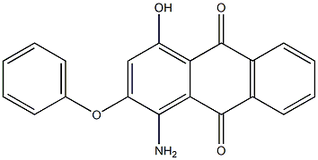 1-amino-4-hydroxy-2-phenoxy-9,10-dihydroanthracene-9,10-dione 结构式