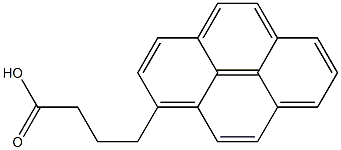 4-pyren-1-ylbutanoic acid 结构式