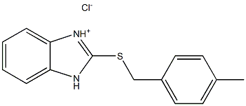 2-[(4-methylbenzyl)thio]-3H-benzo[d]imidazol-1-ium chloride