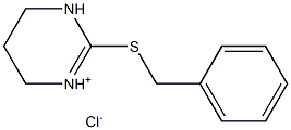 2-(benzylthio)-1,4,5,6-tetrahydropyrimidin-3-ium chloride Struktur