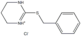 2-(benzylthio)-1,4,5,6-tetrahydropyrimidin-3-ium chloride Structure