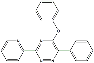 5-phenoxy-6-phenyl-3-(2-pyridinyl)-1,2,4-triazine Structure