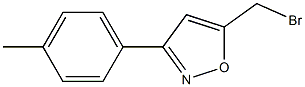 5-(bromomethyl)-3-(4-methylphenyl)isoxazole 化学構造式