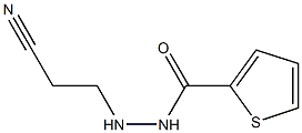 N'-(2-cyanoethyl)-2-thiophenecarbohydrazide 结构式