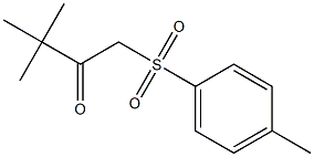 3,3-dimethyl-1-[(4-methylphenyl)sulfonyl]-2-butanone 化学構造式