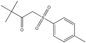 3,3-dimethyl-1-[(4-methylphenyl)sulfonyl]-2-butanone,,结构式