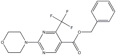 benzyl 2-morpholino-4-(trifluoromethyl)pyrimidine-5-carboxylate Structure