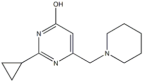 2-cyclopropyl-6-(piperidinomethyl)-4-pyrimidinol