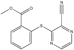 methyl 2-[(3-cyano-2-pyrazinyl)sulfanyl]benzenecarboxylate Structure