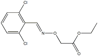 ethyl 2-{[(2,6-dichlorobenzylidene)amino]oxy}acetate Structure