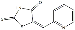 5-(2-pyridylmethylidene)-2-thioxo-1,3-thiazolan-4-one Structure