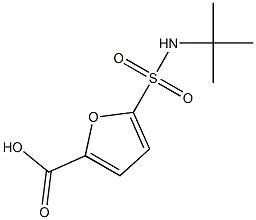 5-[(tert-butylamino)sulfonyl]-2-furoic acid 结构式