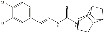 N1-tricyclo[5.2.1.0~2,6~]dec-4-en-8-yl-2-(3,4-dichlorobenzylidene)hydrazine-1-carbothioamide 化学構造式