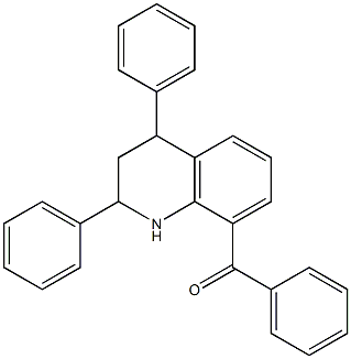 (2,4-diphenyl-1,2,3,4-tetrahydroquinolin-8-yl)(phenyl)methanone Struktur