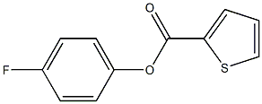 4-fluorophenyl thiophene-2-carboxylate 结构式