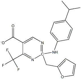 2-furylmethyl 2-(4-isopropylanilino)-4-(trifluoromethyl)pyrimidine-5-carboxylate