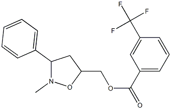 (2-methyl-3-phenyltetrahydro-5-isoxazolyl)methyl 3-(trifluoromethyl)benzenecarboxylate