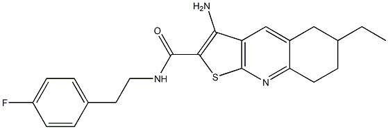 3-amino-6-ethyl-N-(4-fluorophenethyl)-5,6,7,8-tetrahydrothieno[2,3-b]quinoline-2-carboxamide|