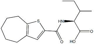 (2S)-3-methyl-2-[(5,6,7,8-tetrahydro-4H-cyclohepta[b]thien-2-ylcarbonyl)amino]pentanoic acid