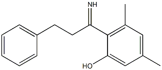 2-(benzylethanimidoyl)-3,5-dimethylphenol,,结构式