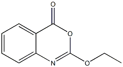2-エトキシ-4H-3,1-ベンゾオキサジン-4-オン 化学構造式