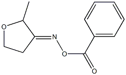 3-[(benzoyloxy)imino]-2-methyltetrahydrofuran Struktur