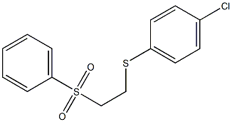 1-chloro-4-{[2-(phenylsulfonyl)ethyl]thio}benzene 结构式