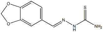 2-(1,3-benzodioxol-5-ylmethylidene)hydrazine-1-carbothioamide Struktur