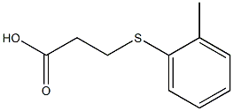 3-[(2-methylphenyl)thio]propanoic acid