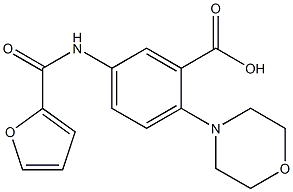 5-[(2-furylcarbonyl)amino]-2-morpholinobenzoic acid,,结构式