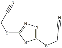 2-({5-[(cyanomethyl)thio]-1,3,4-thiadiazol-2-yl}thio)acetonitrile Struktur