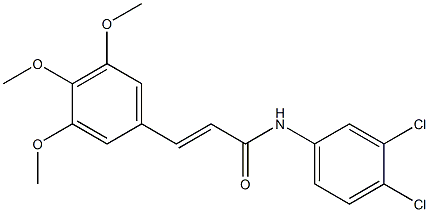 N1-(3,4-dichlorophenyl)-3-(3,4,5-trimethoxyphenyl)acrylamide Structure