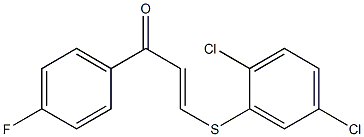3-[(2,5-dichlorophenyl)thio]-1-(4-fluorophenyl)prop-2-en-1-one Structure