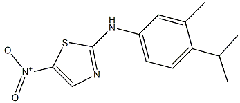 N-(4-isopropyl-3-methylphenyl)-5-nitro-1,3-thiazol-2-amine Structure