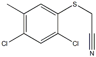 2-[(2,4-dichloro-5-methylphenyl)thio]acetonitrile 化学構造式